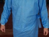  Vestidos Médicos Certificados - Vestido Cirúrgico Azul e branco Laminado
